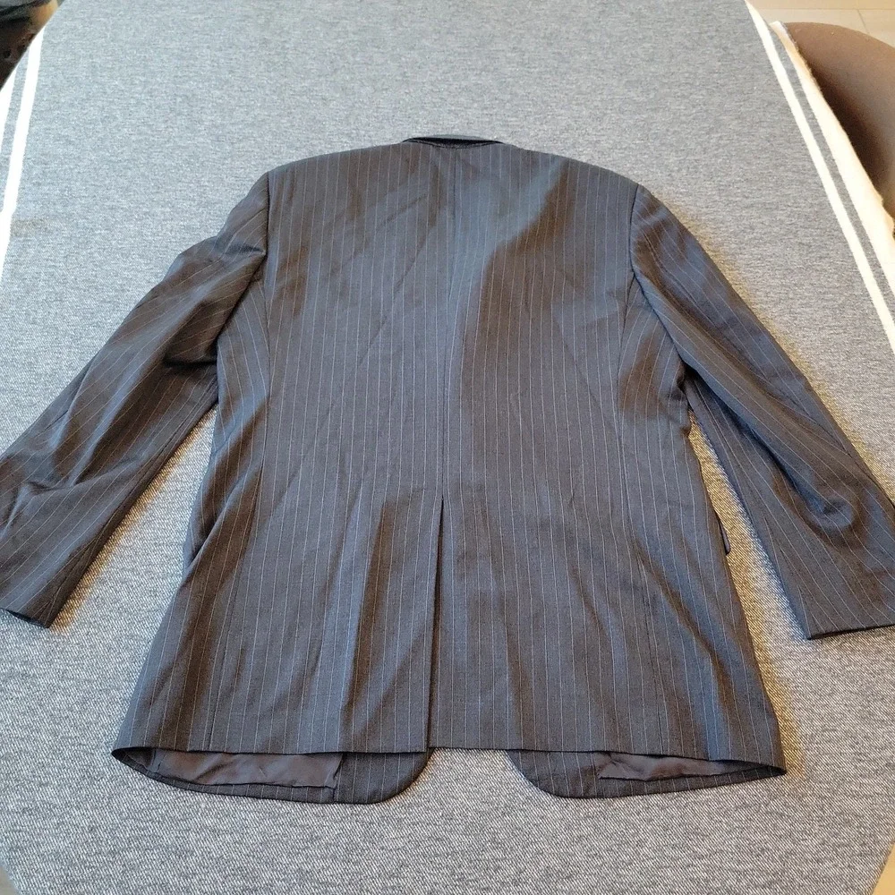 Brooks Brothers Jacket Men's 42R Madison Gray Pinstripes Blazer Made in USA